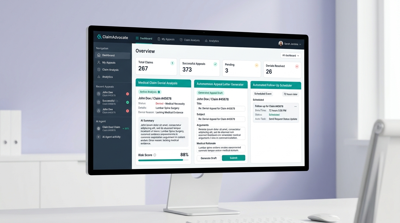 ClaimAdvocate - Agentic AI Insurance Appeal Platform